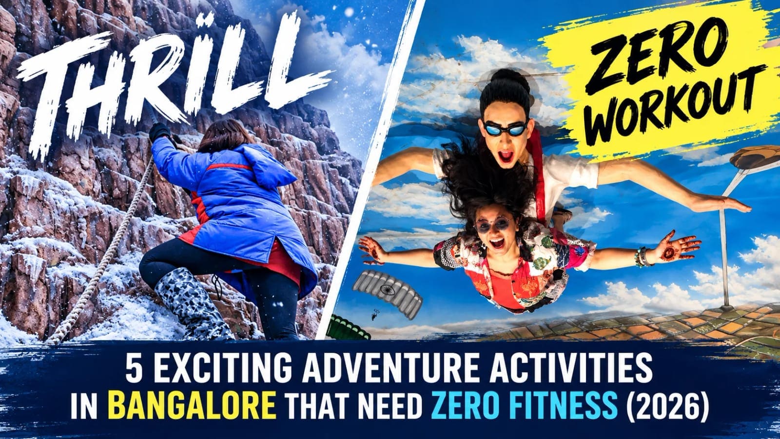5 Exciting Adventure Activities in Bangalore That Need Zero Fitness (2026)