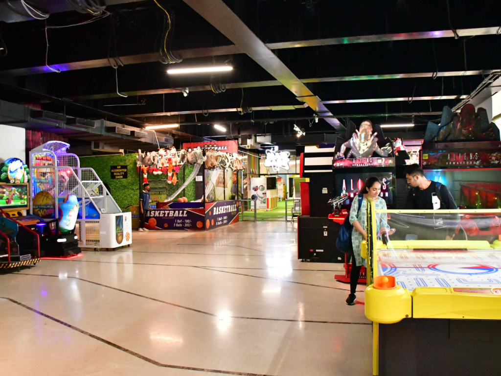  family outing in Bangalore arcade games at snowcity