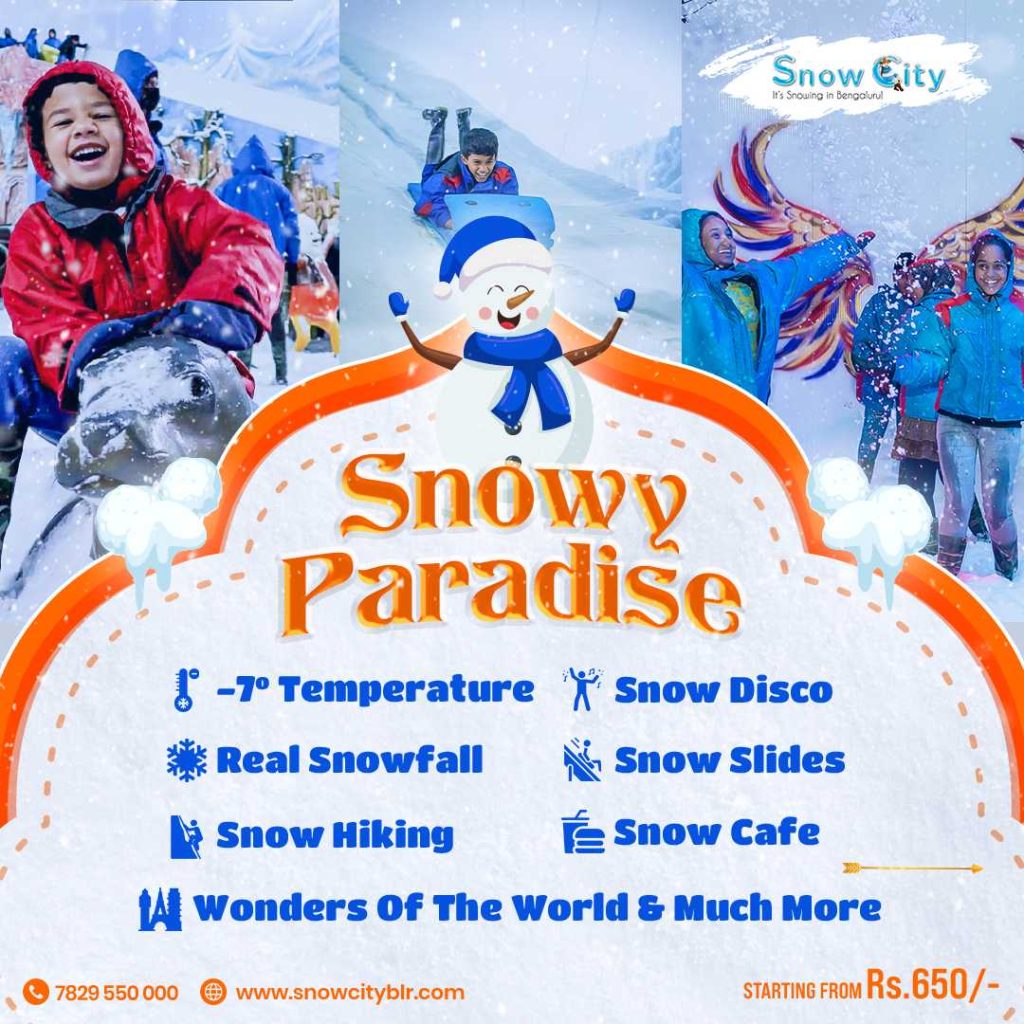 Adventure activities at snowcity bangalore