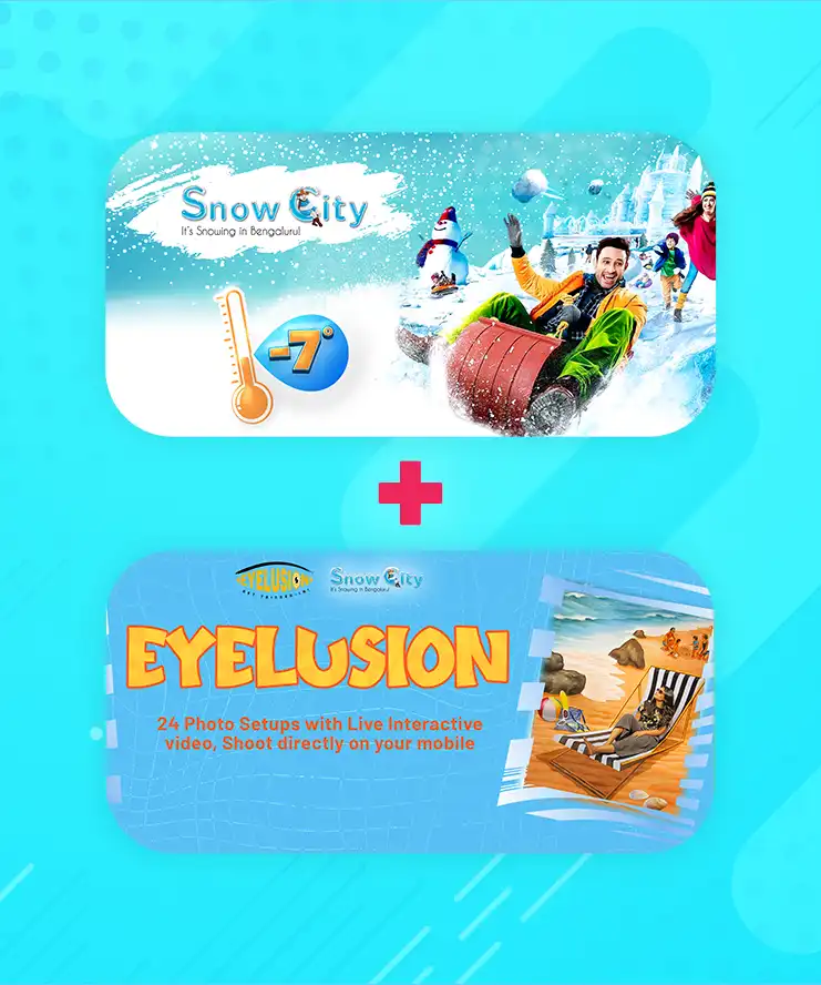 combo ticket deal at snowcity theme park - best indoor theme park in india